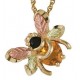 Genuine Onyx and Citrine Bee Pendant - by Coleman